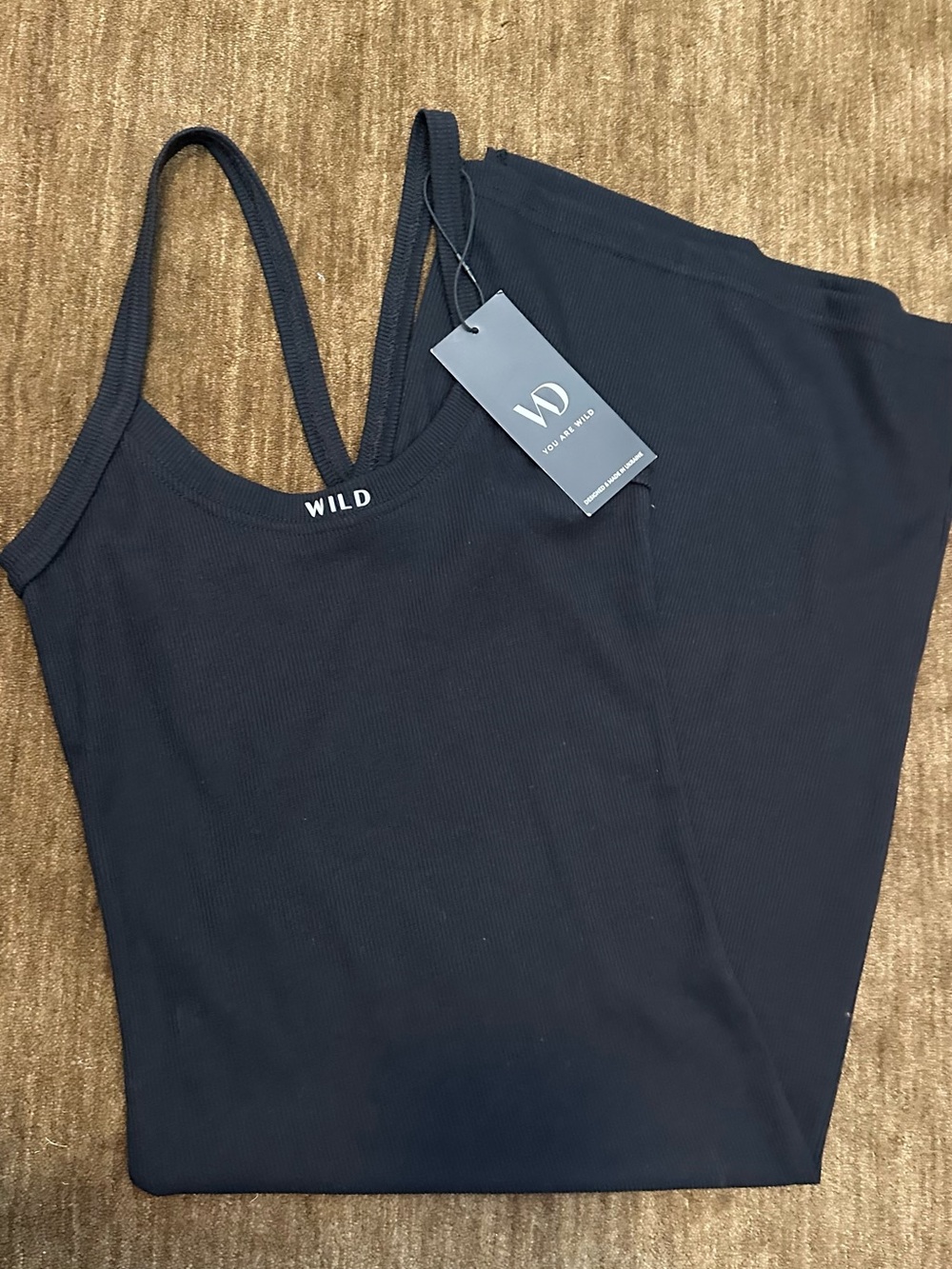 Women's Black Ribbed dress